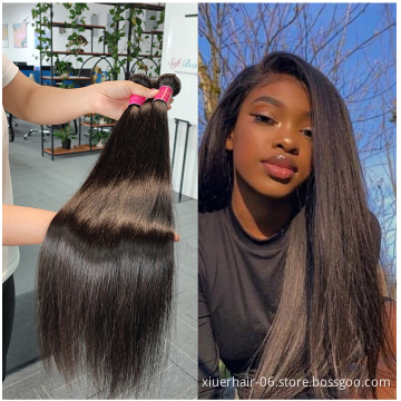 Wholesale 100% Human Hair Bundles Weave 10A Grade , Virgin Full Cutile Aligned Hair Extensions